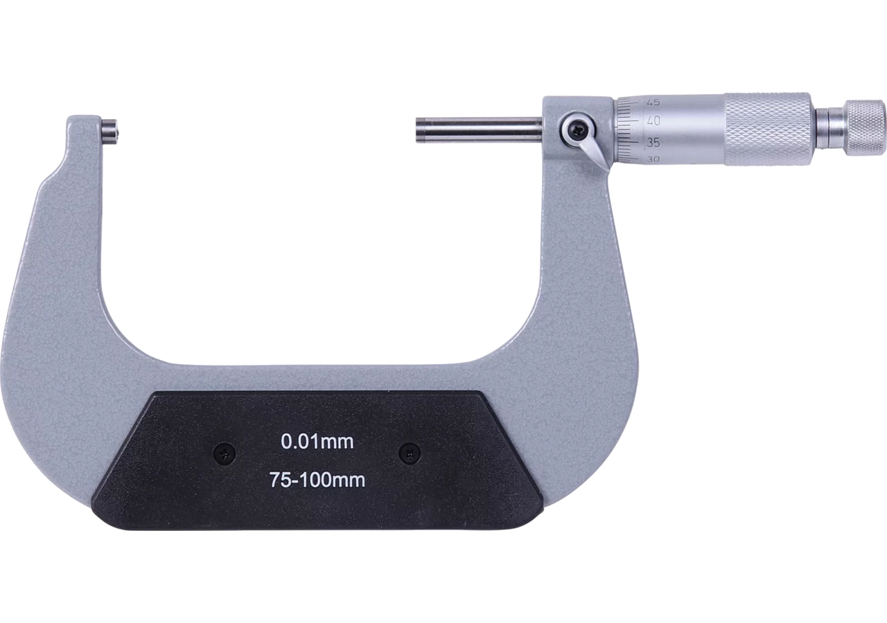 Bügelmessschraube Type 533, 75 - 100 mm mit Klemmhebel Scala