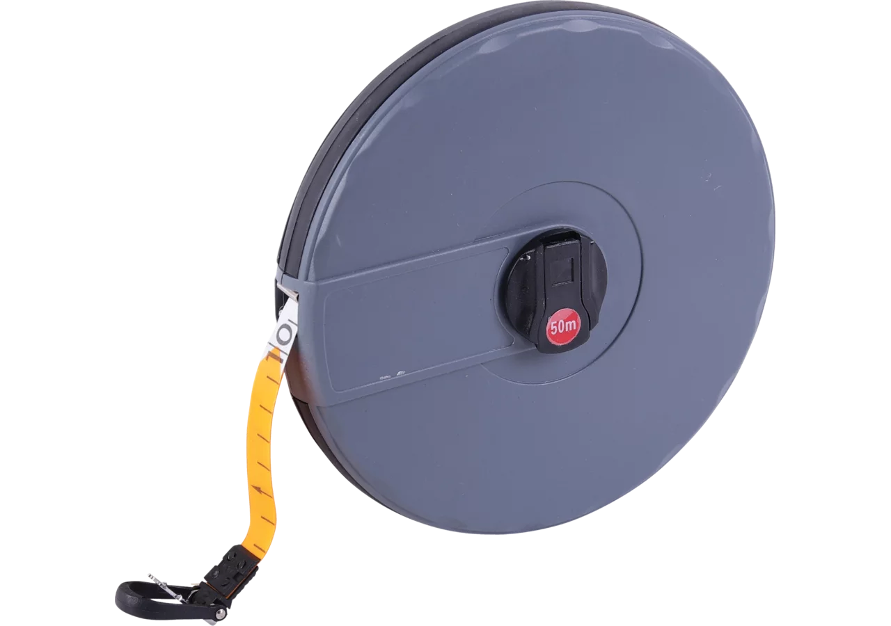 Glasfasermaßband Type 426, 14 mm, 50 Meter mit Kurbel Scala