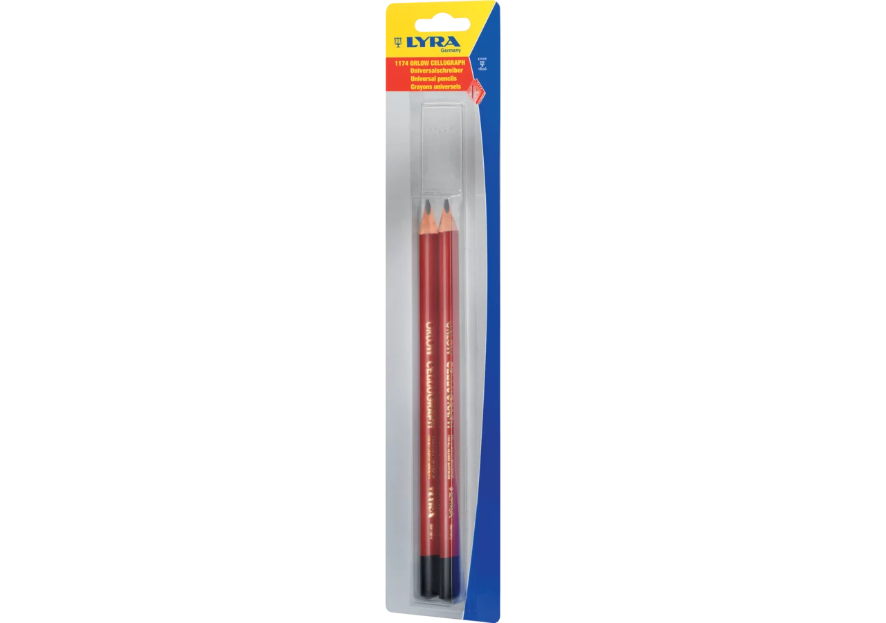 Universalbleistift 1174 Cellugraph, 24 cm 2 Stück im Blister Lyra