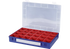 Sortimentskasten 335 x 225 x 55 mm, mit 24 Einsatzboxen Farbe Blau/Transparent GartenShop24 - Hochwertige Gartengeräte
