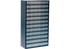 Stahlmagazin 1260-00, 552 x 306 x 150 mm, mit 60 Schubladen Farbe Blau/Transparent Raaco