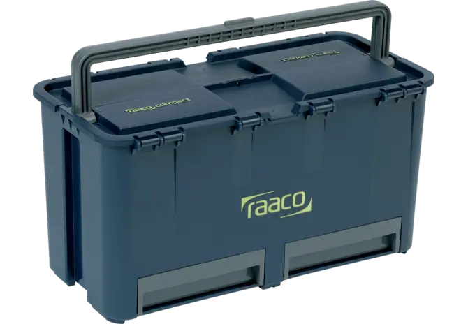 Werkzeugkoffer Compact 27, 248 x 474 x 239 mm Farbe Blau/Grau Raaco