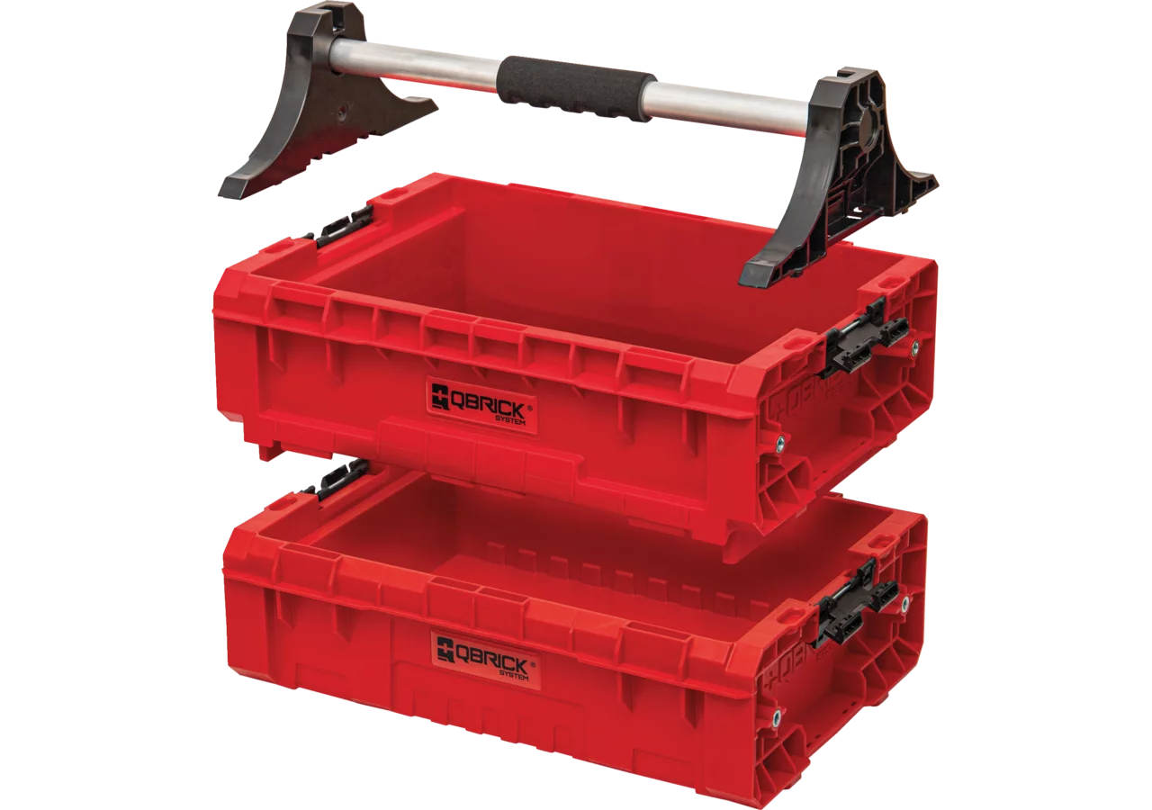 Werkzeugkasten Red Ultra HD PRO 2.0 Modular Tray inkl. Aluminiumgriff QBRICK