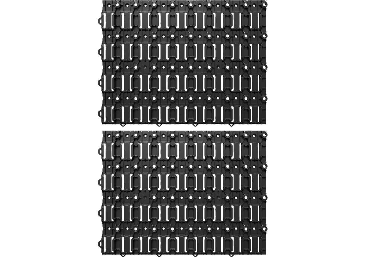 Werkzeugwand 2 Stück im Set, Pegboard 514 x 386 x 20 mm QBRICK