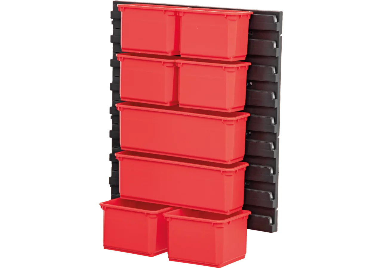 Behälterwand mit 8 Behälter passen bei Sortimentskasten PRO 300 QBRICK