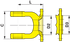 Walterscheid Flanschgabel W2300 041323 / 21.16.02 AD 90 mm, 4 Bohrungen 8,2 mm Walterscheid