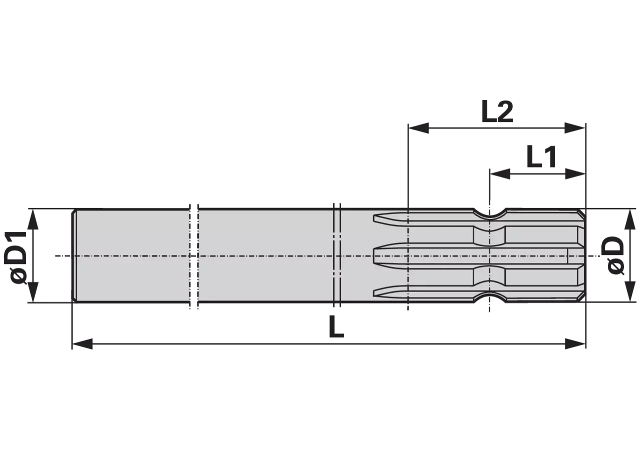 Profilwelle 1 3/8-6, 300 mm 67.30.704 Walterscheid