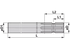 Anschlusswelle 300 mm 1 3/4-6 67.30.706 Walterscheid
