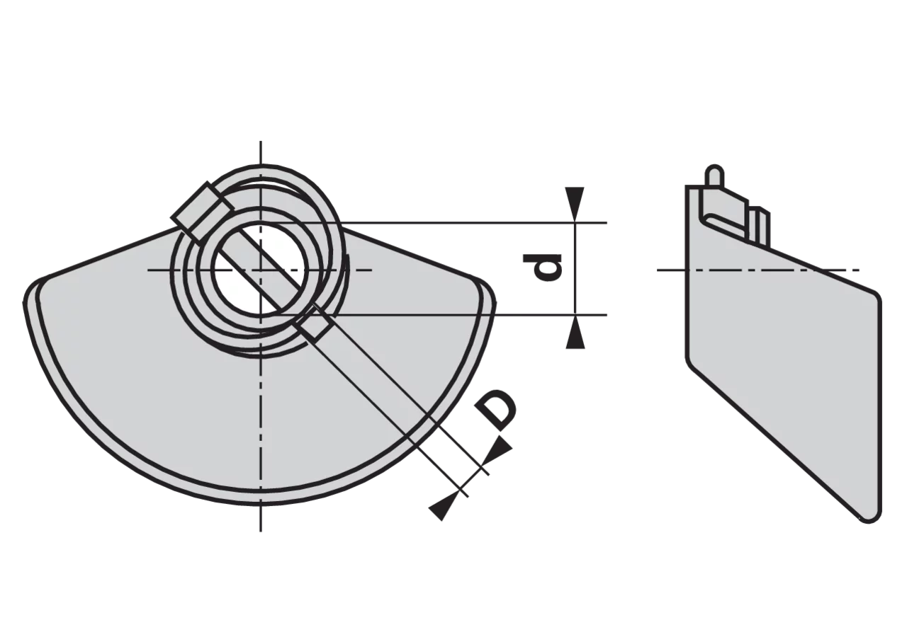 Walterscheid Fangprofil ohne Kugel Kat. 2 mit Klappstecker 12 mm 82646 Walterscheid