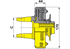 Reibscheibenkupplung W2400, K92E, 1 3/8-6, 300-1.300 Nm mit Ziehverschluss 56.109.26 Walterscheid