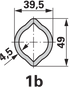 Walterscheid Gelenk für Innenrohr 1b W2300 1 3/8-6 QSG mit Büchsenbodenschmierung 1113297 Walterscheid