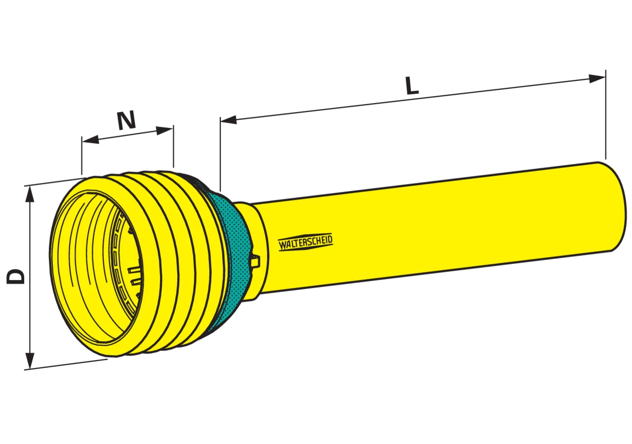 Gelenkwellenschutzhälfte PGH20, 1.500 mm, außen 86202 Walterscheid