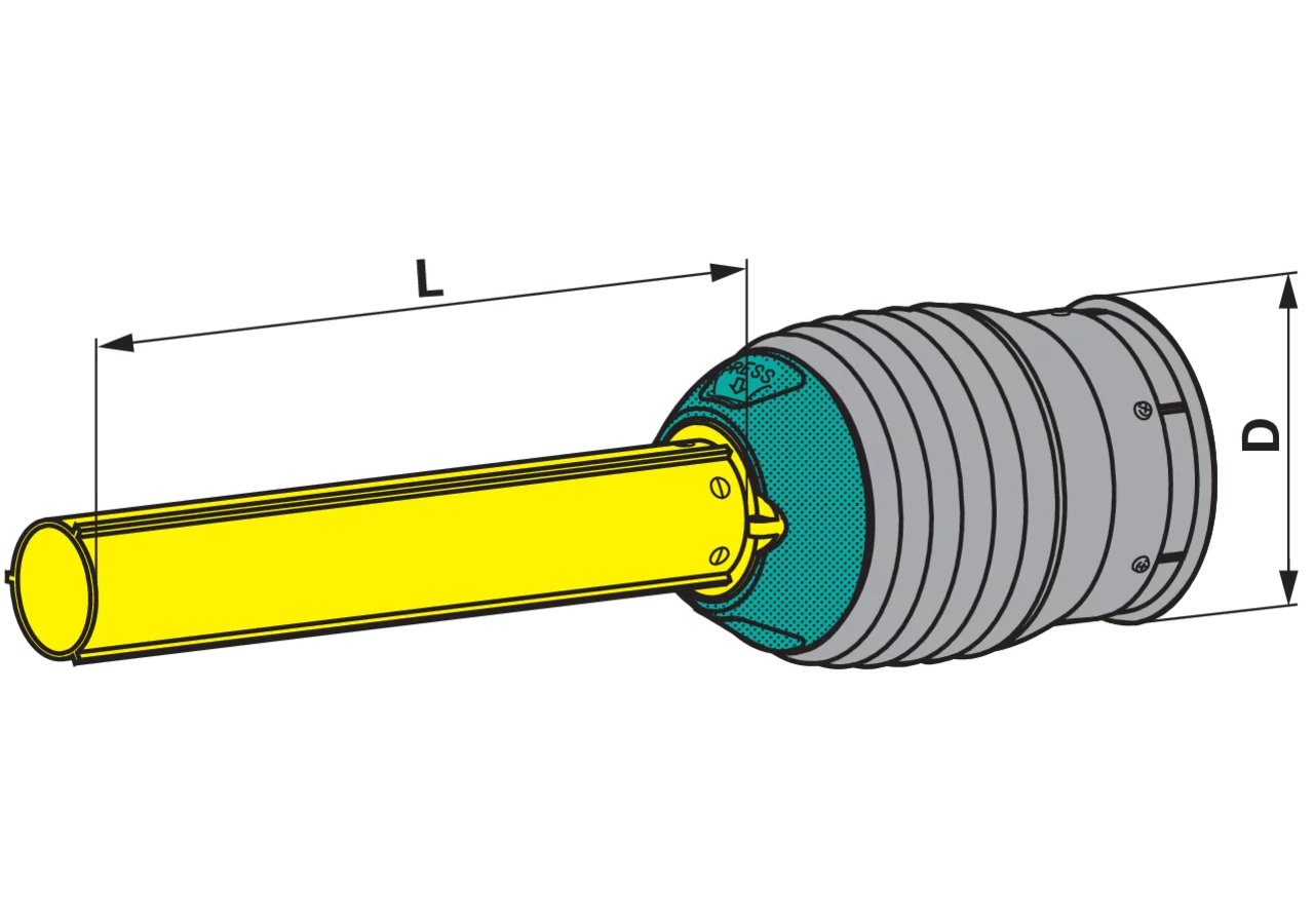 Gelenkwellenschutzhälfte PGH30, 1.000 mm, innen 86301 Walterscheid