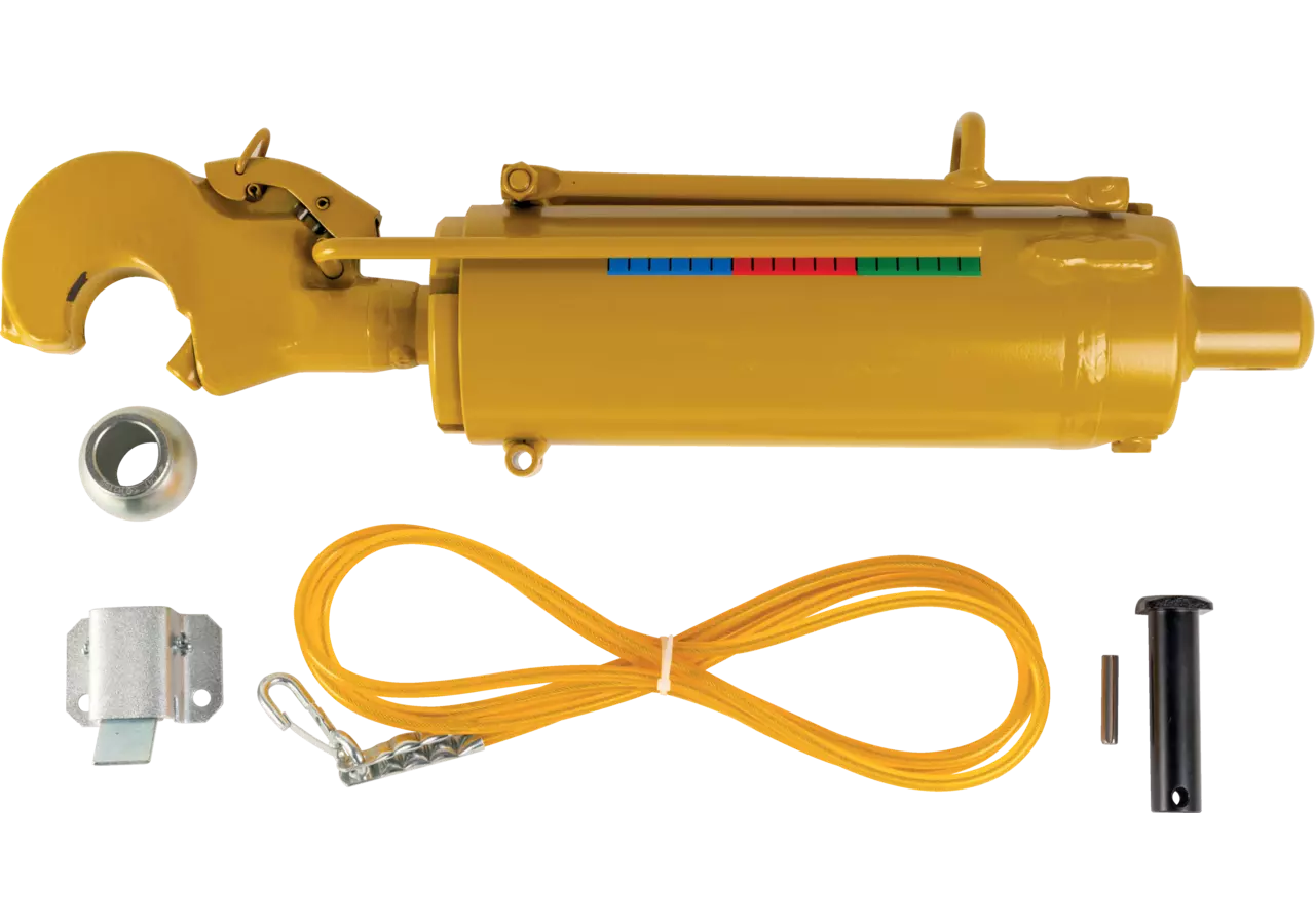 Oberlenker hydraulisch, Kat. 3, 90 mm, Länge 637 mm, mit Haken ohne Gabelkopf Walterscheid