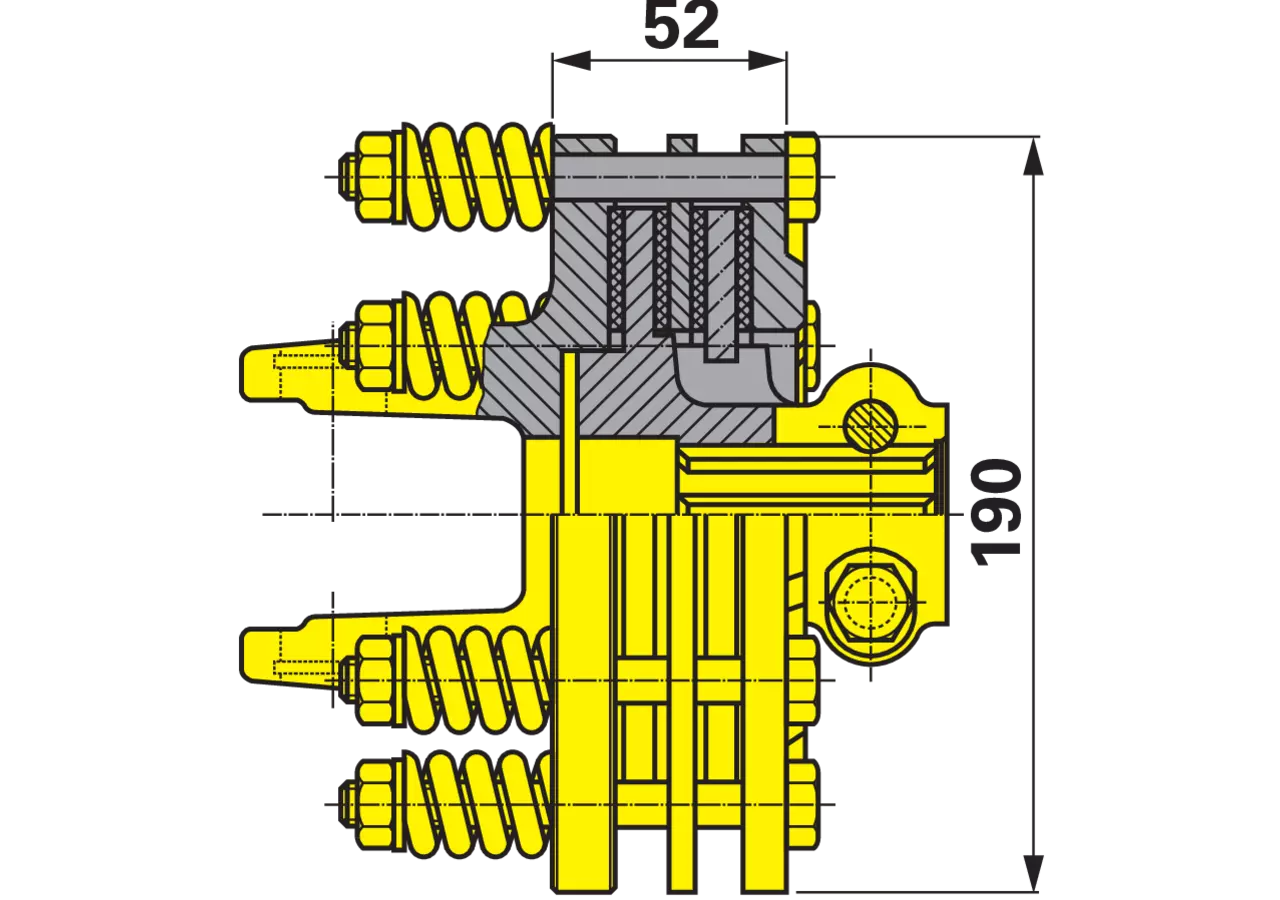 Reibkupplung W2500, K90/4TF, 1 3/4-6, 1650 NM Walterscheid