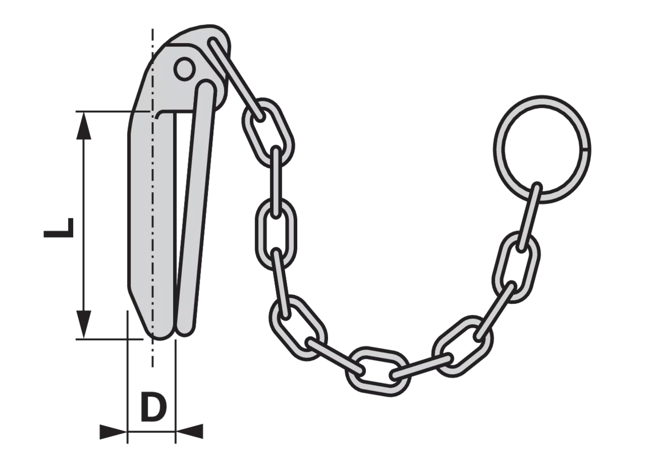 Walterscheid Klappstecker mit Kette Kat. 1 – 12 x 45 mm Walterscheid