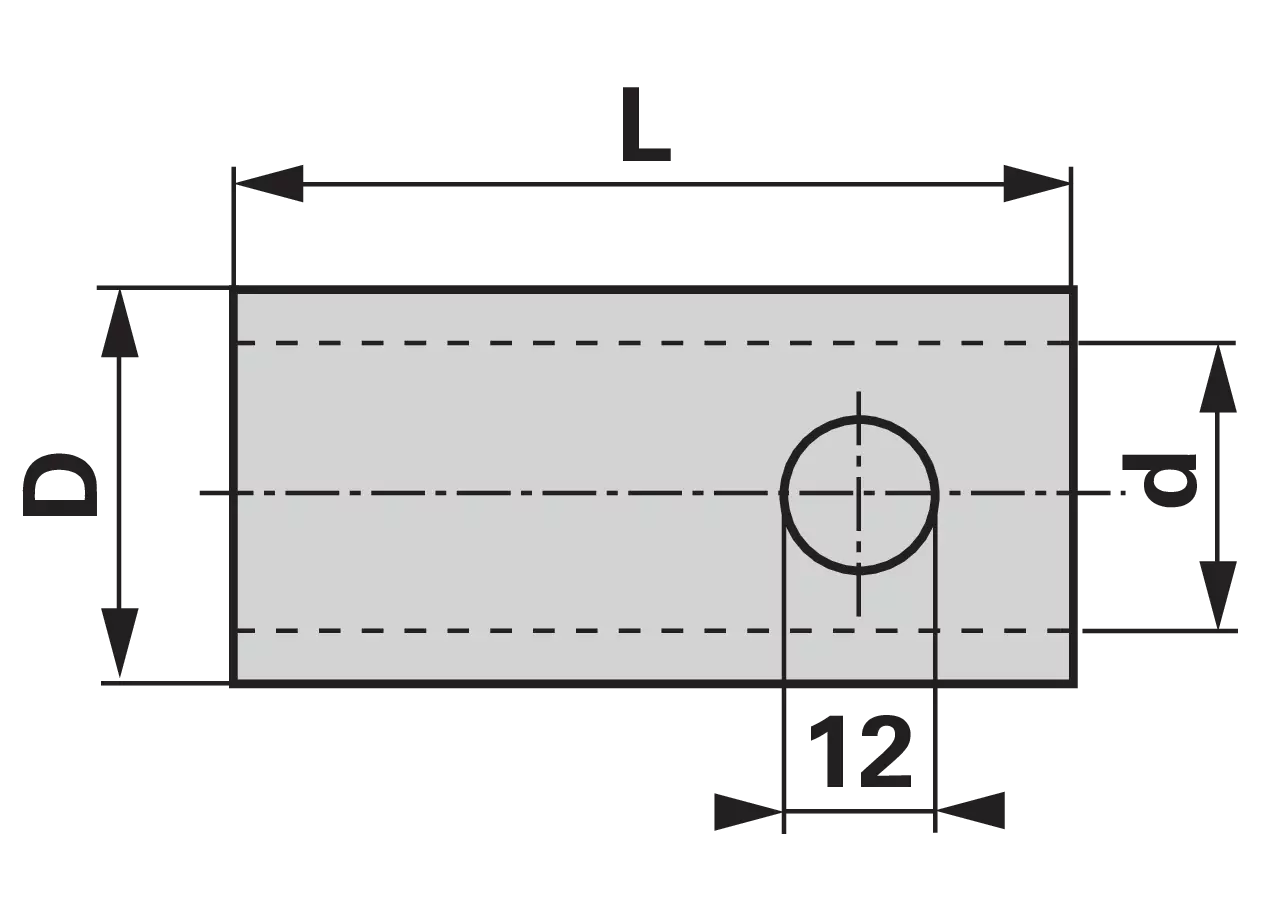 Walterscheid Reduzierhülse Unterlenker Kat. 3/2 mit Loch 305 281 Walterscheid