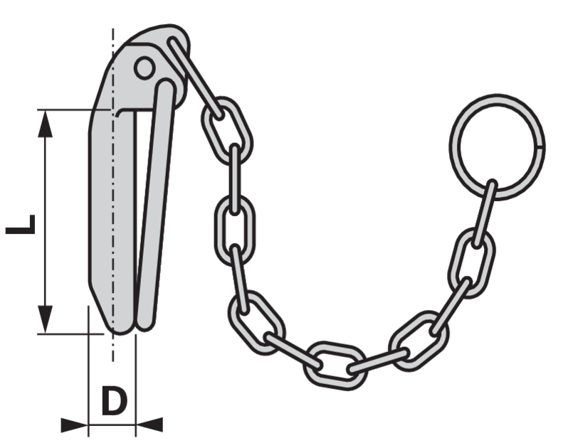 Walterscheid Klappstecker mit Kette 305855 Walterscheid