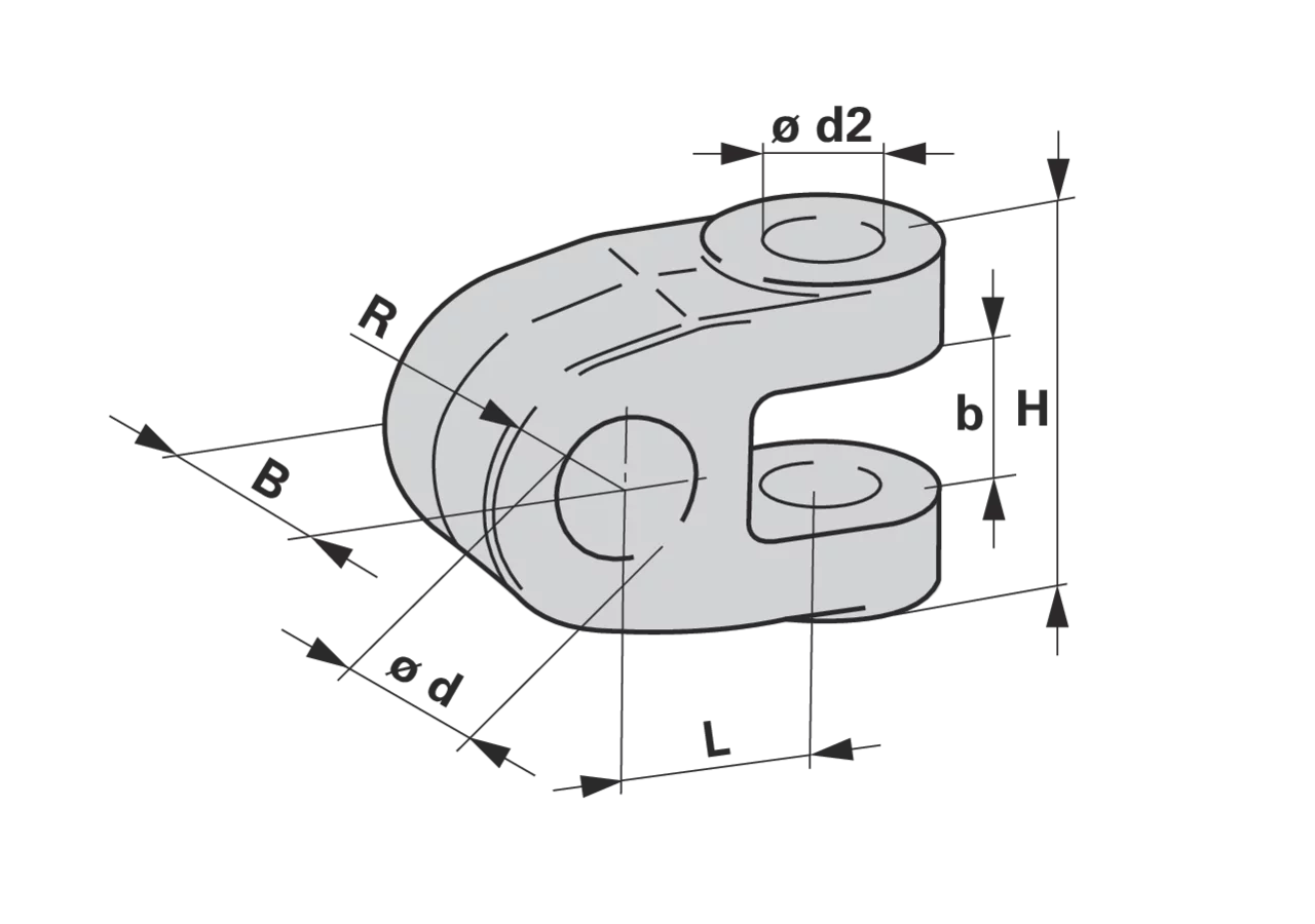 Gabelkopf Kat. 3, 35,2 mm, Länge 63 mm Walterscheid