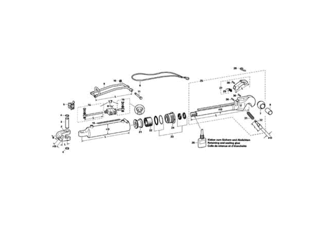 Markierungsaufkleber Länge 181 mm Walterscheid
