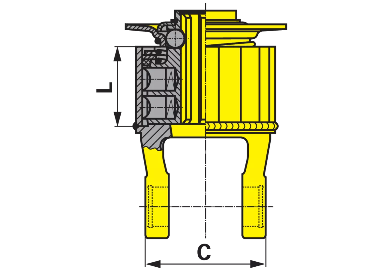 Sternratsche W2300, K32, 1 3/8-6 55.200.03 Walterscheid
