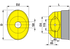 Schutztopf geräteseitig oval, 280 x 200 mm 82.76 Walterscheid