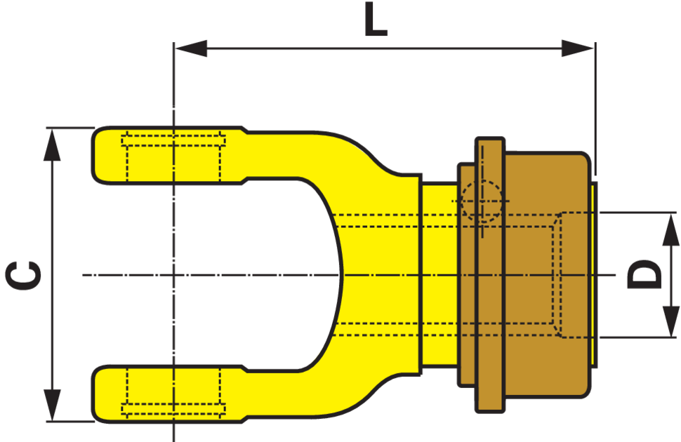 Walterscheid Außengabel mit Ziehverschluss W2500 1 3/8-6 36.83.100 Walterscheid