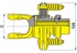 Reibscheibenkupplung W2100, K94/1, Dm 30 mm, 400 Nm, mit Spannstiftbohrung 10 mm 56.104.19 Walterscheid
