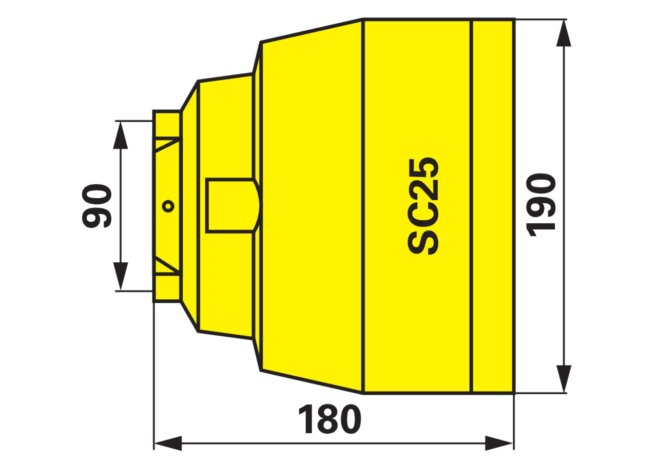 Schutztrichter für Weitwinkel, SC25 85.25.51 Walterscheid