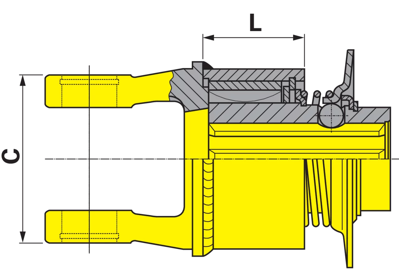 Freilauf F5/1R, W2100, 1 3/8-6 56.147.40 Walterscheid