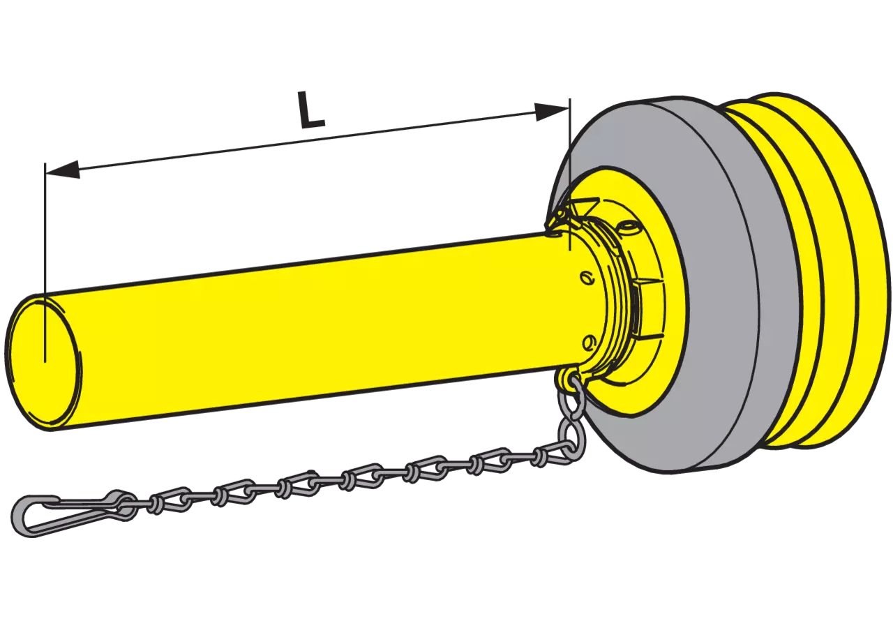 Gelenkwellenschutzhälfte SD05, 1.500 mm, innen 85004 Walterscheid