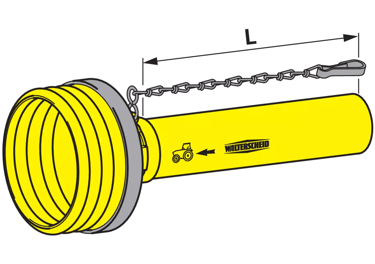 Gelenkwellenschutzhälfte SD05, 1.500 mm, außen 85005 Walterscheid