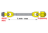 Gelenkwelle W2200, 710 mm, SD15, mit Sternratschenkupplung K32 Walterscheid