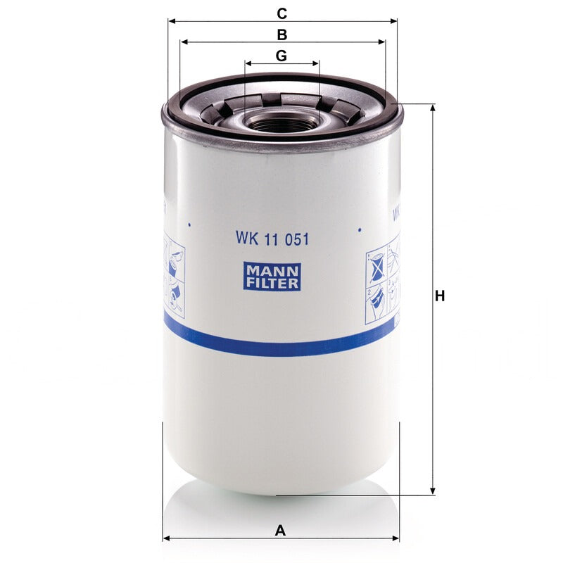 MANN FILTER Kraftstofffilter passend für Volvo Trucks MANN FILTER