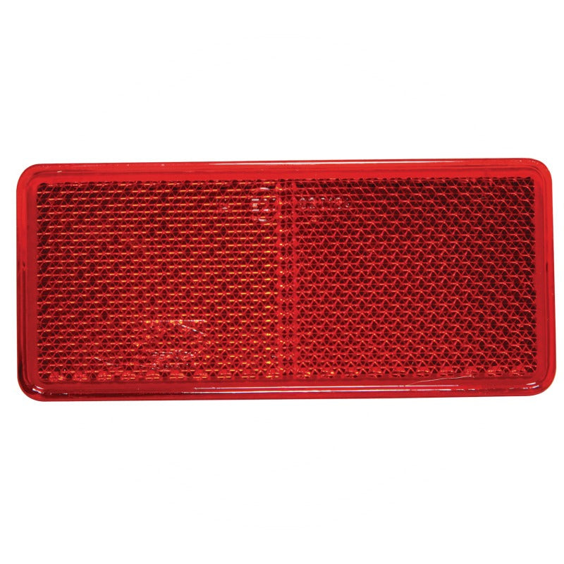 ASPÖCK Rückstrahler 90x40 mm rot geklebt – Breite 90 mm – AZ57444