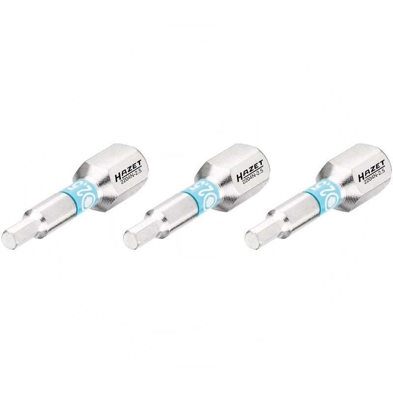 Hazet Schraubendreher-Einsatz-Satz (Bit) – 25 mm Schlüsselweite (Zoll) 2,5