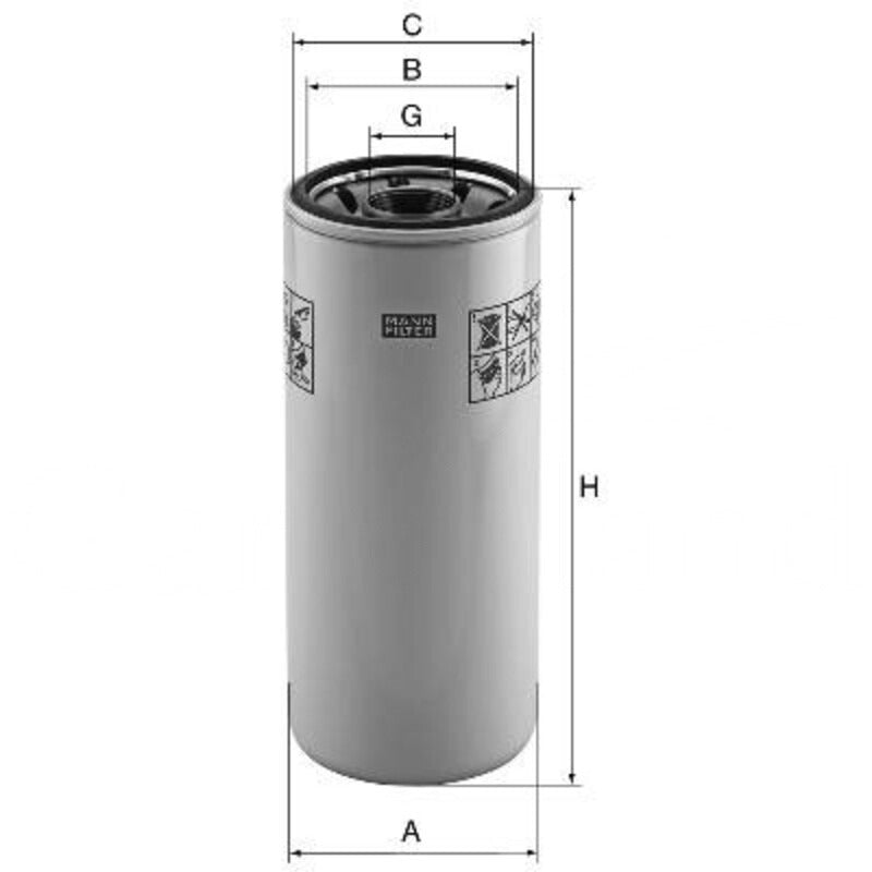 MANN FILTER Ölfilter Gewinde (G) M32 x 1,5 MANN FILTER