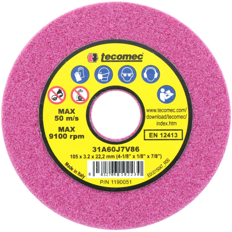tecomec Schleifscheibe passend für Baby Jolly, Easy Grinder, Grindmaster u. a. passend für Teilung 1/4", 3/8" LoPro,.3