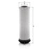 MANN FILTER Hydraulikölfilter A (mm) 76 MANN FILTER