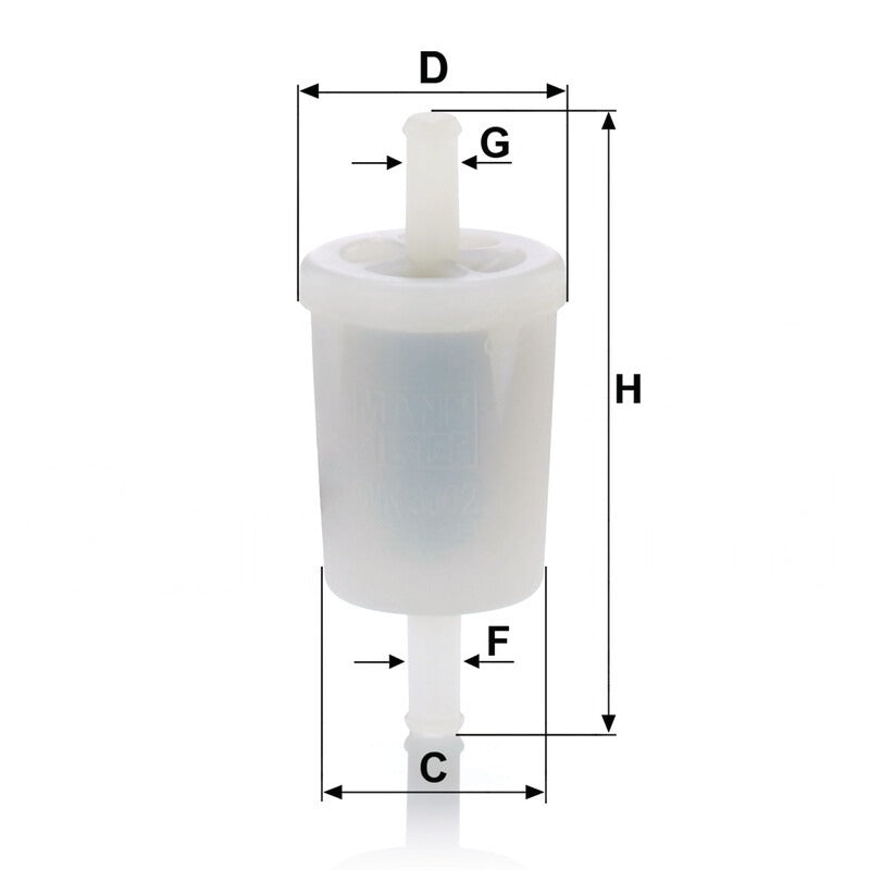 MANN FILTER Kraftstoffilter D (mm) 26 MANN FILTER