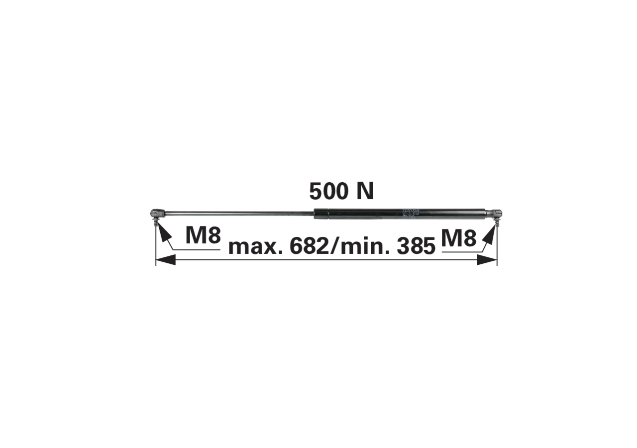 McCormick Gasdruckfeder für Motorhaube 3673549M91 McCormick