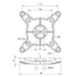 GRANIT Adapterplatte VESA 50/75 passend für VESA 50 / 75 – Bild 2