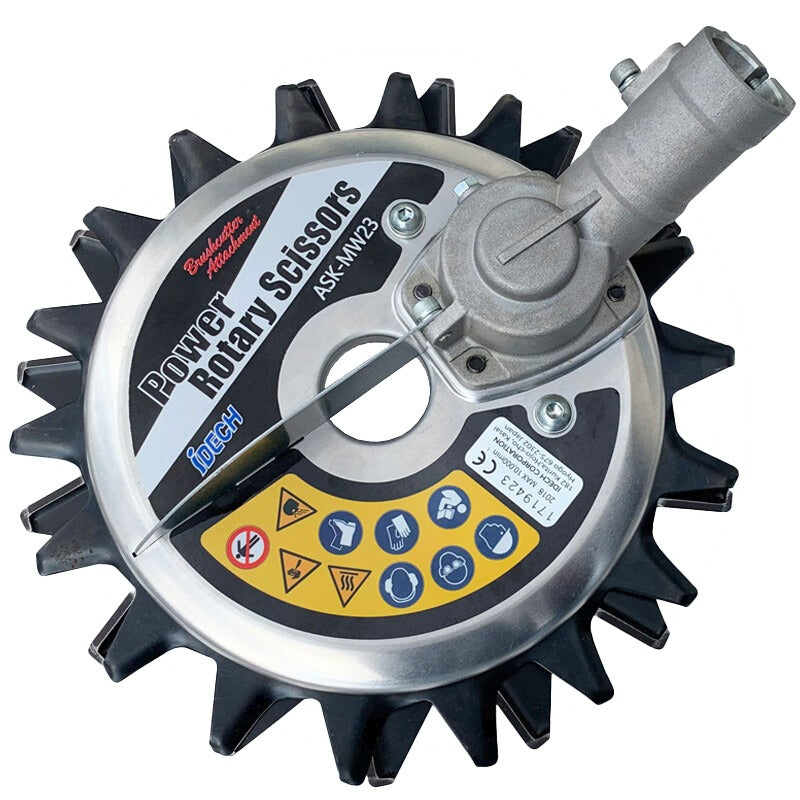 IDECH Kreiselschere Universal passend für Freischneider mit geradem Schaft – 258 mm