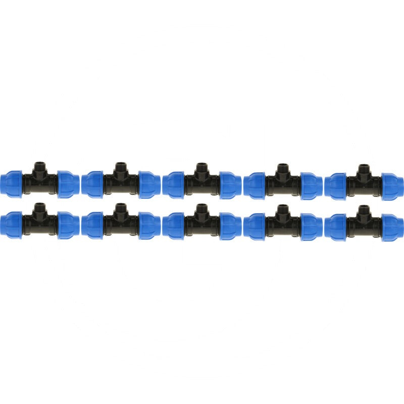 irritec VPE10 T-Stück mit AG-Abzweigung 25x3/4" x 2 – Bild 2