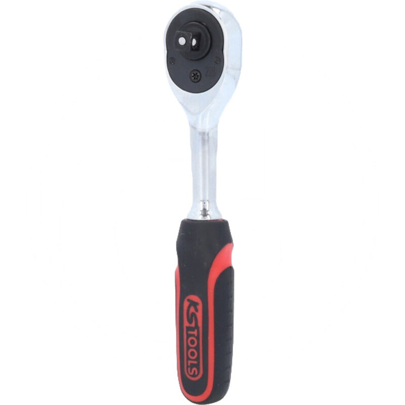 KS TOOLS 1/4'' CHROMEplus Umschaltknarre, 72 Zahn – 145 mm