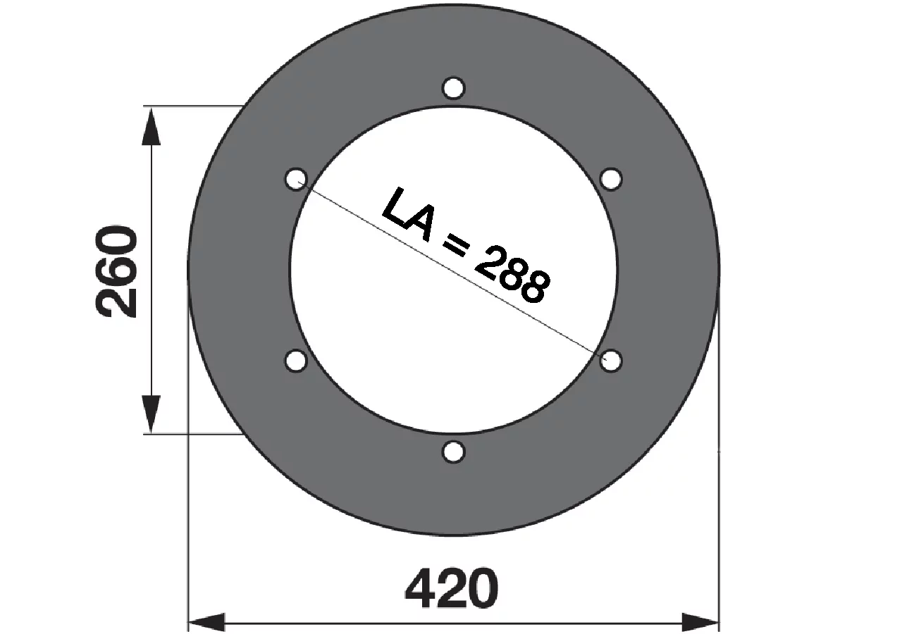 Schwadscheibe AD 420 mm Fella 123010 Fella
