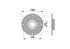 Flansch AD 130 mm Fella 476069 Fella