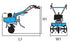 Bertolini Motorhacke 60 + 80 cm - 195 S