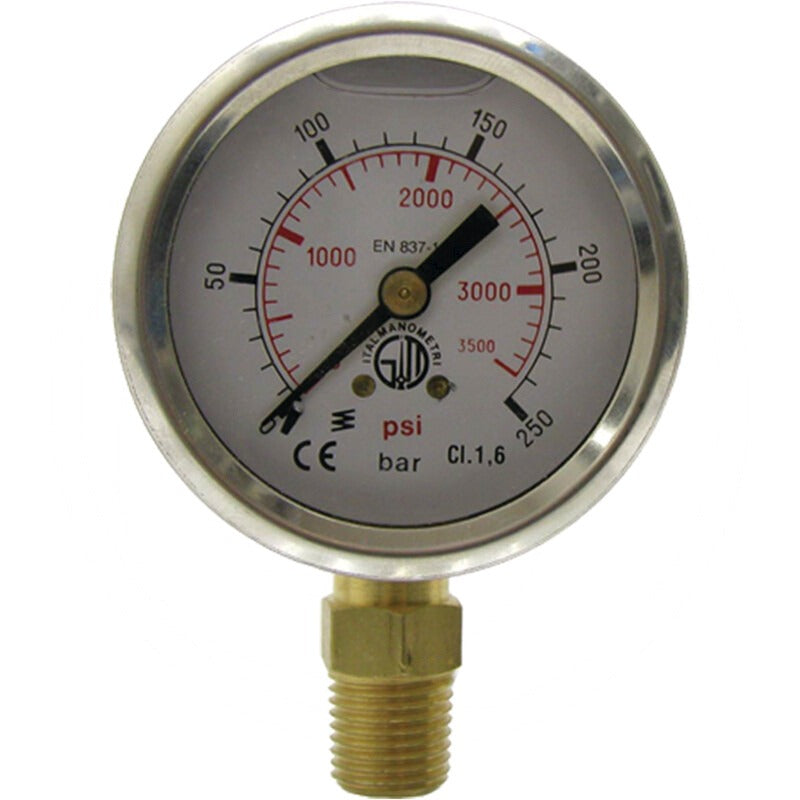 GRANIT Manometer Gewinde 1/4” AG Anschluss unten