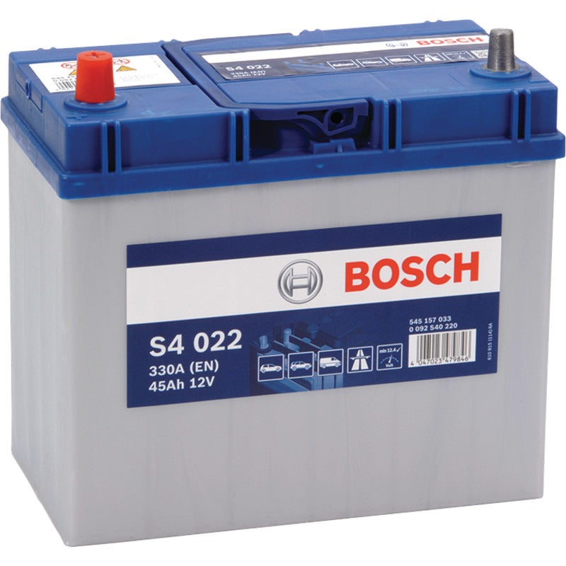 BOSCH Batterie S4 022 12 V / 45 Ah – 238 mm – 0092S40220